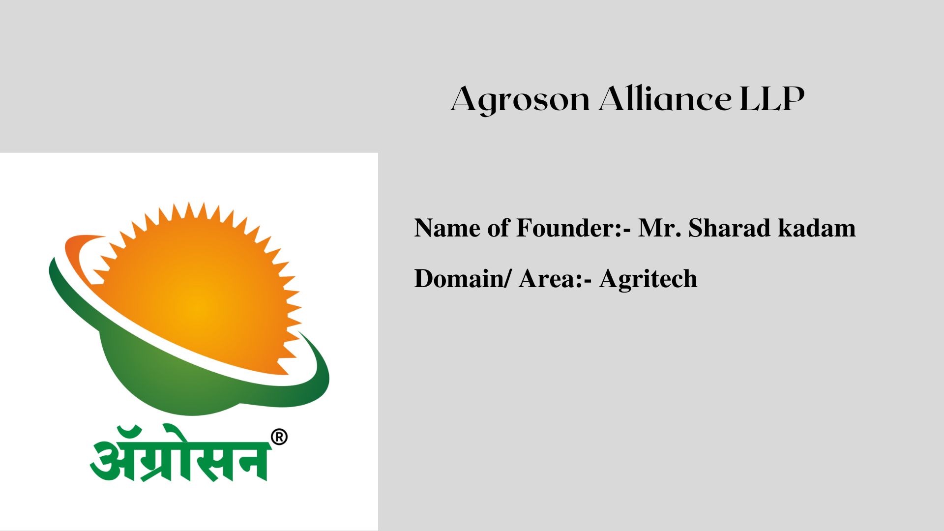 Agroson Alliance LLP