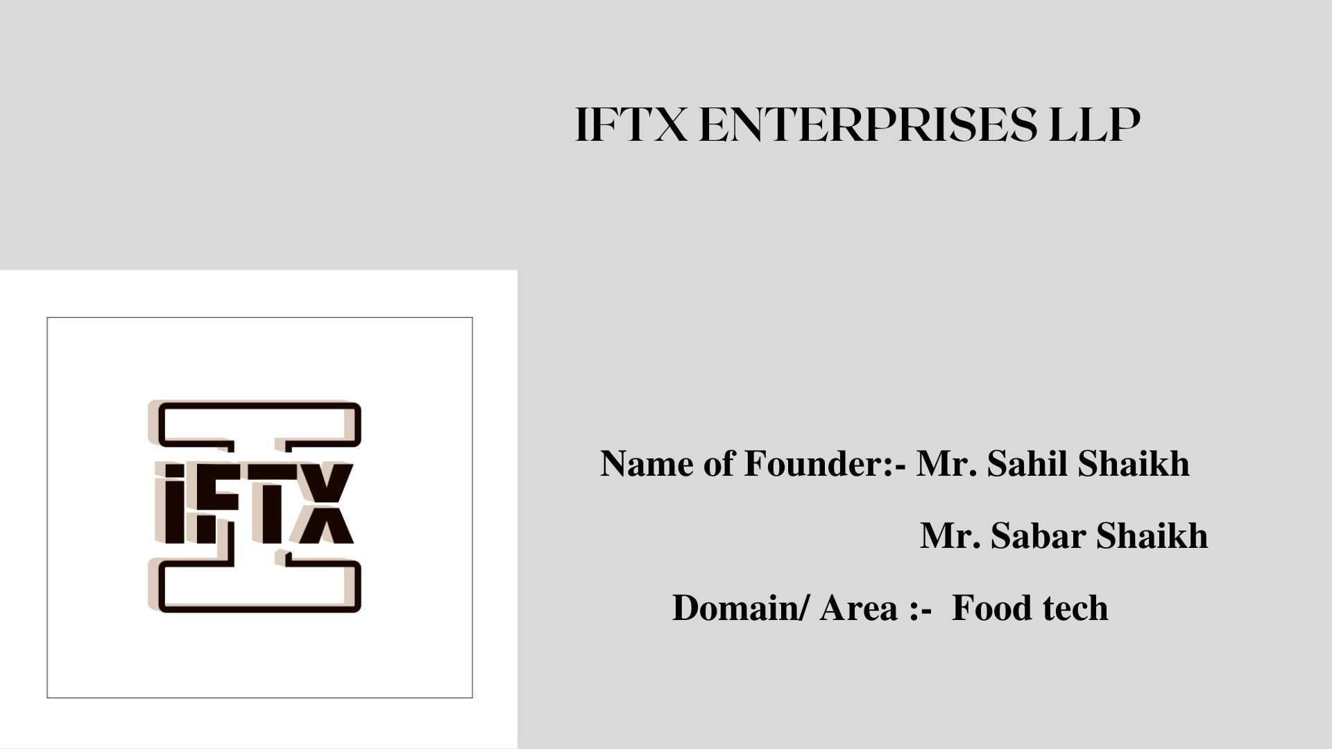 IFTX ENTERPRISES LLP